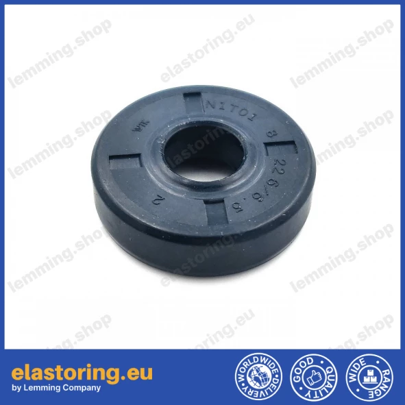 Pressure oil seal 8x22x6/6,5 N1T01 NBR [BABSL]